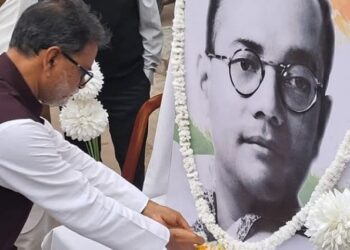 Congress paid tribute to Netaji Subhas Chandra Bose on his 128th birth anniversary