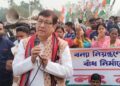 Congress MLA raised concerns over the illegal construction of a dam by Bangladesh