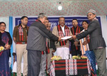 Governor interaction with villager at baithangbari