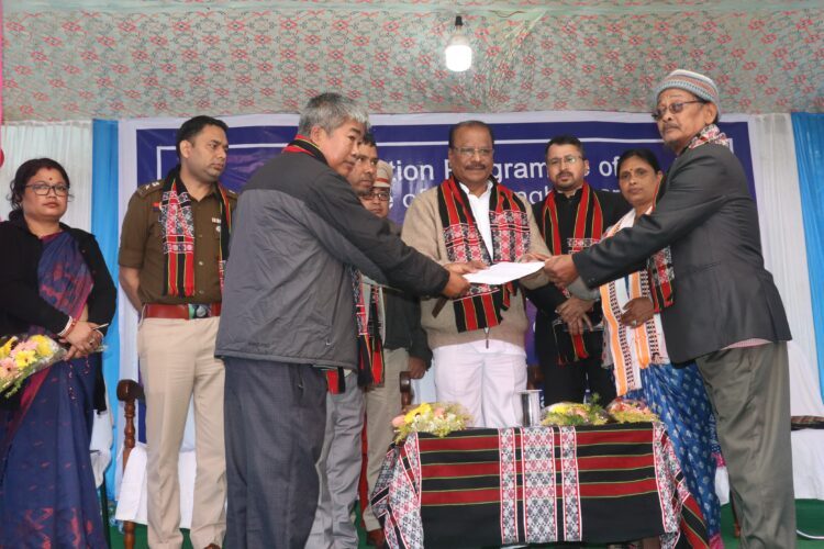 Governor interaction with villager at baithangbari