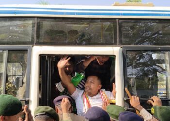 TSF Protests Again Demanding Roman Script for Kokborok Language