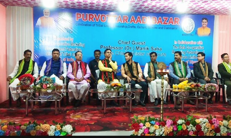 Chief Minister inaugurates “Purvottar Adi Bazar”