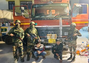 ASSAM RIFLES SEIZES YABA TABLETS WORTH RS 12 CRORES IN SALBAGAN