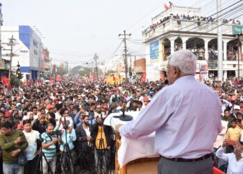 Political blame game mark public rally by CPI(M) party