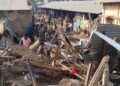 AMC Demolished illegally constructed roads and temporary shops