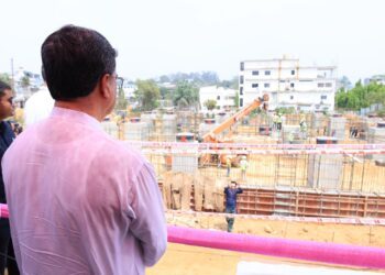 CM reviews progress of G+14 office complex