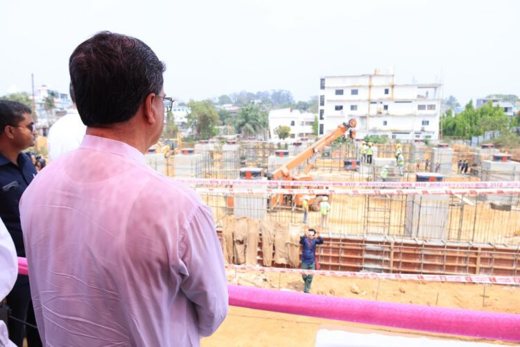 CM reviews progress of G+14 office complex