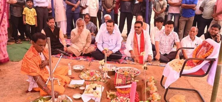Finance Minister laid foundation stone for Mata Tripura Sundari Open University