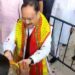 BJP All India President arrived MBB Airport
