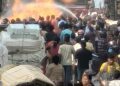 Fire erupted after gas pipeline ruptured