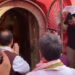 JP Nadda visits Tripureswari Temple
