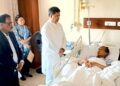 Chief Minister visits TIPRA Motha Party President at Private Hospital