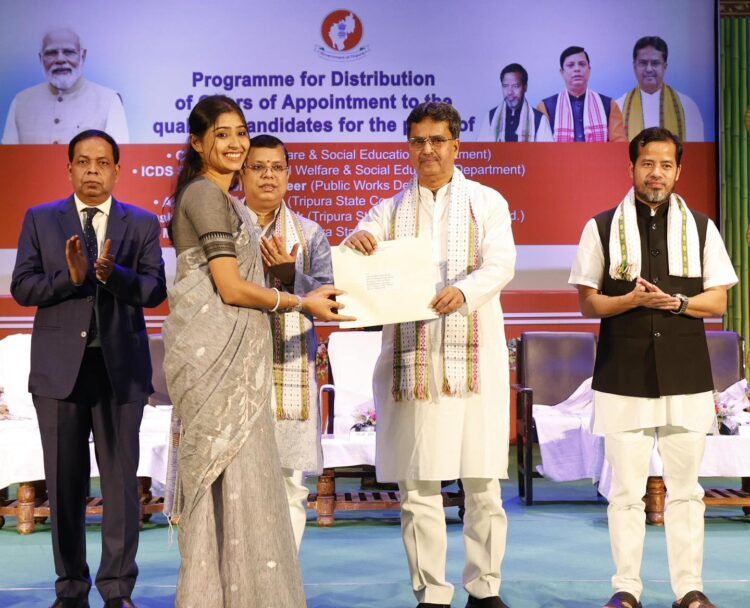 479 appointment letters distributed in presence of Chief Minister Dr. Manik Saha