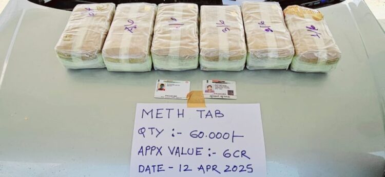 Major Drug Bust in Teliamura: Assam Rifles and DRI Seize ₹6 Crore Worth of Yaba Tablets