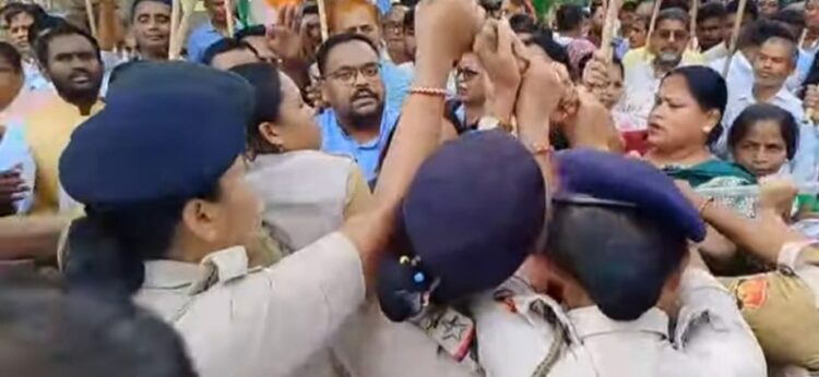 Pradesh Congress organizes protest against misuse of ED