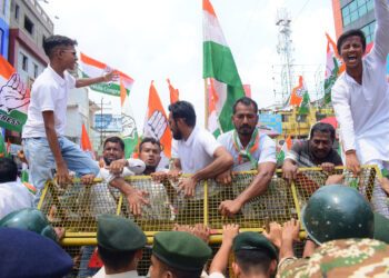 Protests Held Across Tripura as Part of ‘Save the Constitution Campaign’