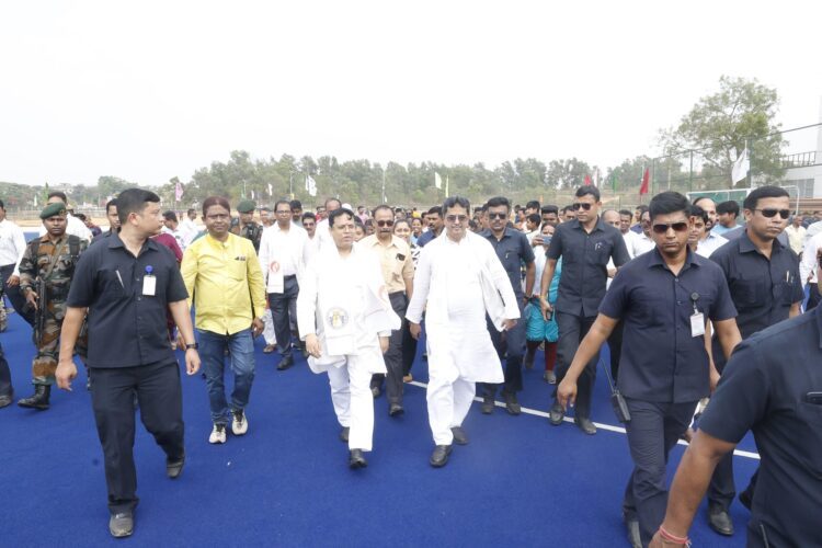 Chief Minister Professor Dr. Manik Saha inaugurates several state-of-the-art sports facilities at the Dasarath Deb Sports Complex
