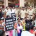 Youth Congress stages protest against the cancellation of the recruitment process for firefighter and driver