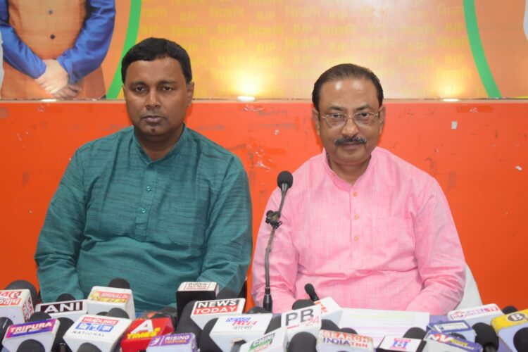 State BJP President Addresses Press Conference on Caste Census and Security Concerns