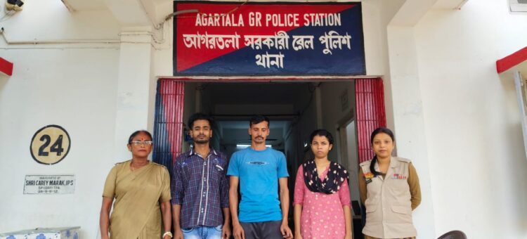 Tripura Police Arrest Two Indian Touts, Bangladeshi Woman in Human Trafficking Case