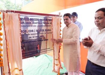 CM Manik Saha Lays Foundation of Civil Service Officers’ Institute, Stresses Role in Governance