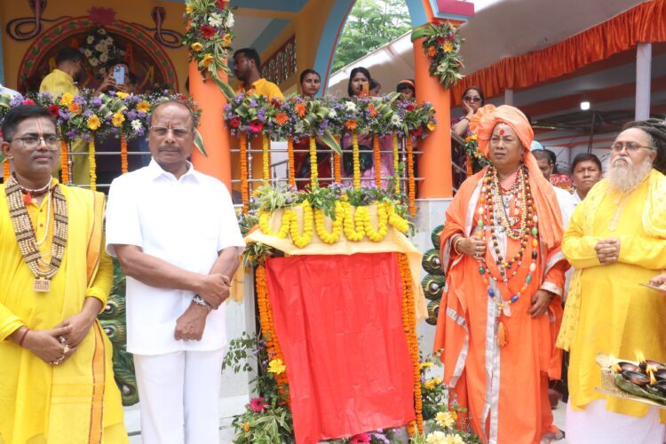 Governor Indra Sena Reddy Inaugurates Sreema Manmohini-Mahadev Mandir Near Agartala