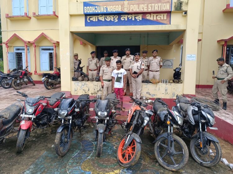 Police Recover Stolen Vehicles and Other Items in Bodhjungnagar