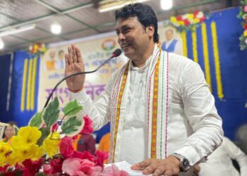 Physically Challenged Student from South Tripura Receives Laptop from Former CM Biplab Deb