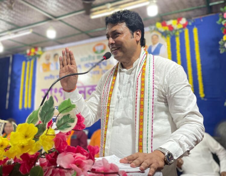 Physically Challenged Student from South Tripura Receives Laptop from Former CM Biplab Deb