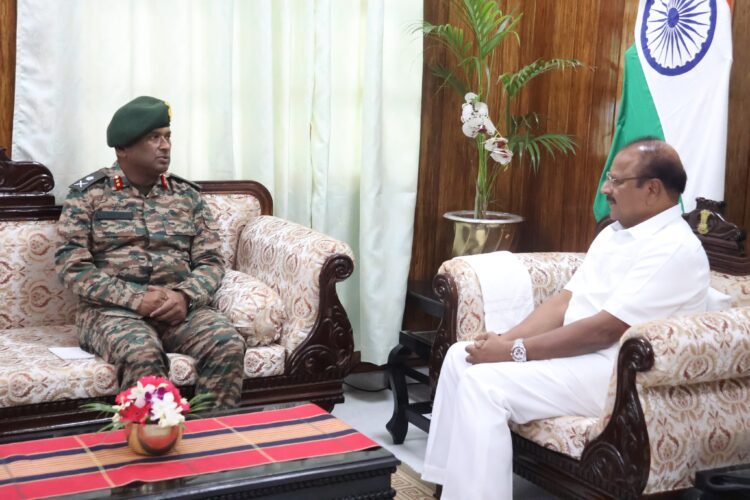 GOC 57 Mountain Division Calls on Tripura Governor at Raj Bhavan