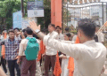 ABVP Stages Protest at Ramakrishna Mahavidyalaya Over Alleged SFI Attack During Admissions