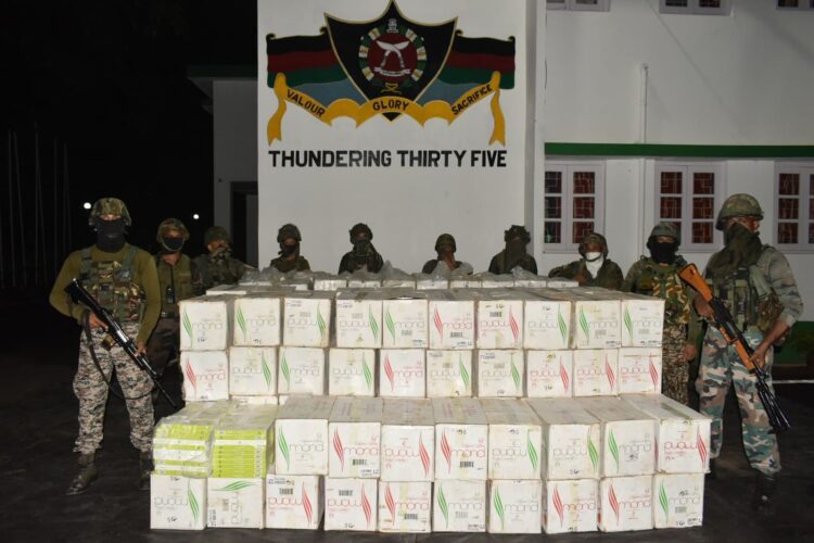 Assam Rifles Seize ₹5.1 Crore Worth of Foreign Cigarettes in Agartala