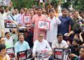 BJP Protests in Agartala Over Attacks on Tagore’s Home, Minorities in Bangladesh