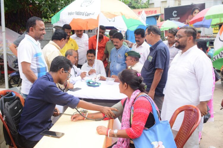 Youth Congress Marks Rahul Gandhi’s Birthday with Free Health Camp in Agartala