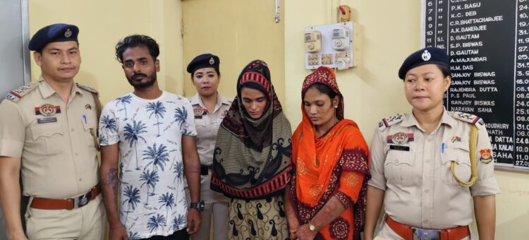 Two Bangladeshi Women, Indian Tout Held for Illegal Entry in Tripura