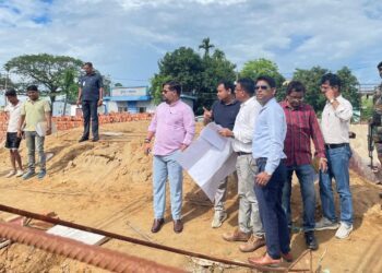 Minister Sushanta Chowdhury Reviews Key Infrastructure Projects in Jirania