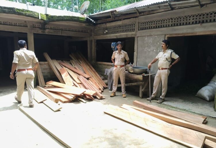 Forest Department Seizes Illegal Timber Worth ₹3 Lakh in North Tripura Raids