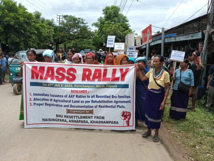 Bru Refugees Rally in North Tripura, Submit Three-Point Demand Charter