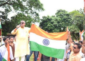Ratan Lal Nath Leads Massive Tiranga Yatra in Mohanpur to Mark Partition Horrors Remembrance Day