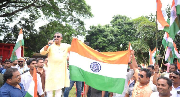 Ratan Lal Nath Leads Massive Tiranga Yatra in Mohanpur to Mark Partition Horrors Remembrance Day