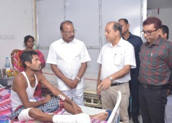 Governor Indrasena Reddy Assesses Healthcare Services at AGMC & GBP Hospital’s Super Specialty Block