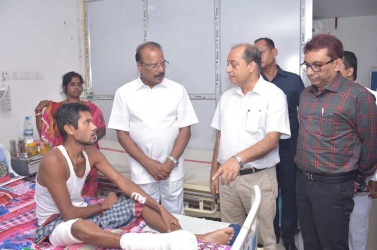 Governor Indrasena Reddy Assesses Healthcare Services at AGMC & GBP Hospital’s Super Specialty Block