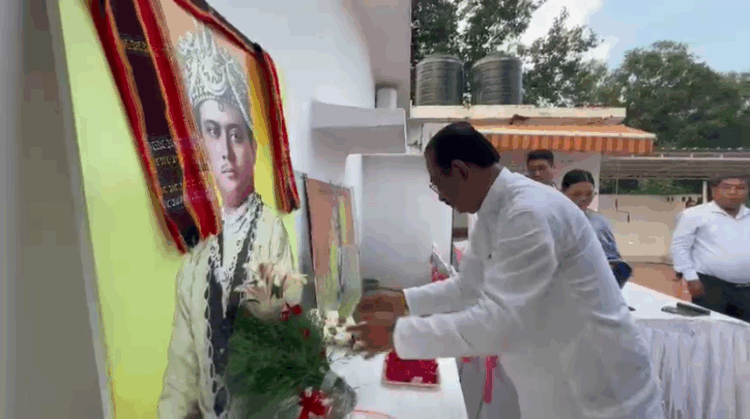 Maharaja Bir Bikram’s Birth Anniversary: MP Rajib Bhattacharjee Pays Homage in Delhi