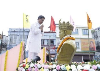 Manik Saha Honors Maharaja Bir Bikram on His 117th Birth Anniversary