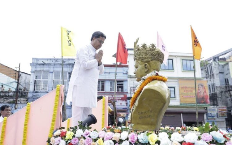 Manik Saha Honors Maharaja Bir Bikram on His 117th Birth Anniversary