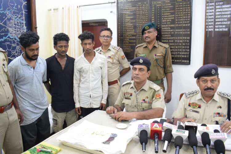 Within 24 hours, West Police Station arrests suspects in the Durga Choumuhani theft case.