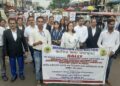 As part of the nationwide Special Mediation Campaign, a public awareness rally was held today in Agartala, with judges from the judiciary participating.
