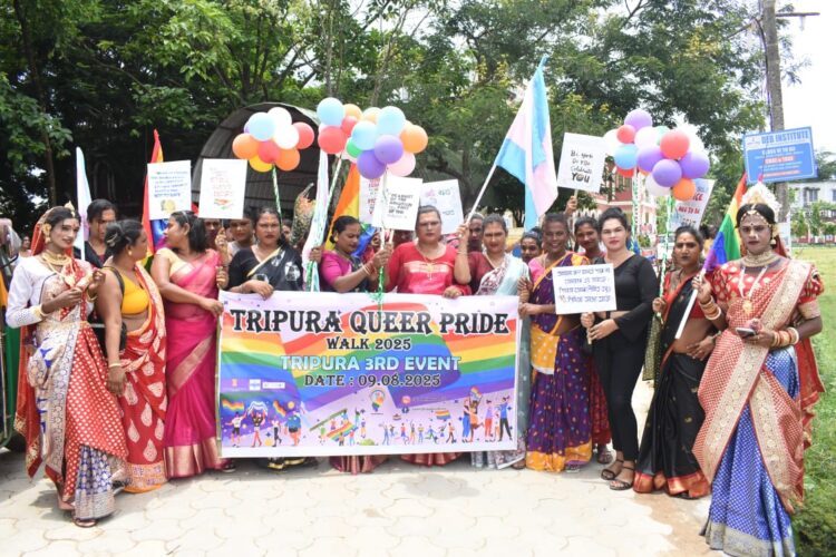 Members of the LGBT community participated in a colorful rally on the city streets.