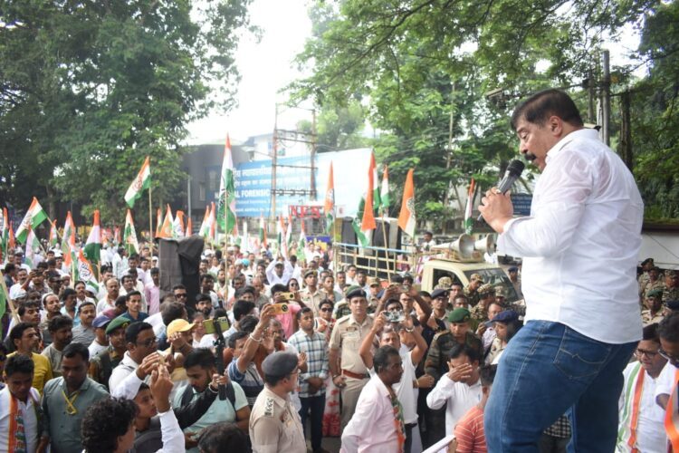 Congress Holds ‘Vote Chod Gaddi Chhodd’ Rally in Agartala, Slams BJP Over Poll Rigging