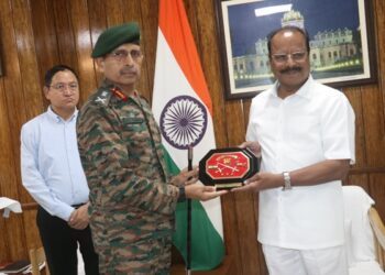 Eastern Command Chief Lt. Gen. Ram Chander Tiwari Meets Tripura Governor at Raj Bhavan